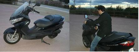 mi nueva moto montada por Andres